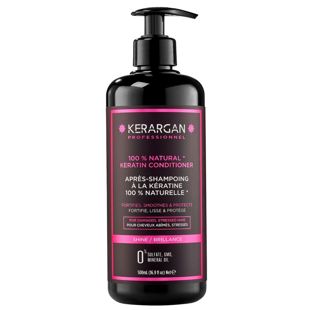 Kerargan Keratin Conditioner To Nourish and Regenerate - For Dry and Damaged Hair - Sulfate, Paraben and Silicone Free - 500 Ml