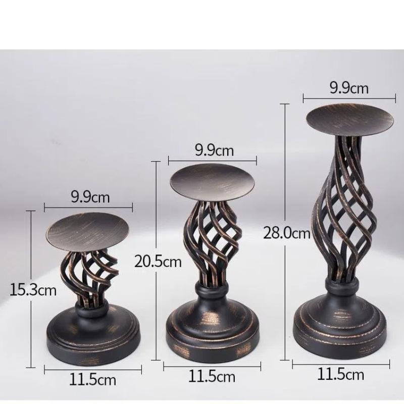 Подставка для свечей из черного металла в Европе – элегантный железный подсвечник для свадеб и вечеринок