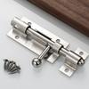 Stainless Steel F-type Door Lock Brushed Silver Door Lock Fashion Door Bolt  Cabinet