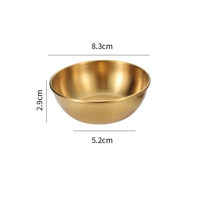 Кухонная миска из нержавеющей стали для соуса, золотисто-серебристая, для кетчупа, картофеля фри, блюдо для приправ, поднос для приправ, столовая посуда