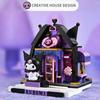 Нетоксичные конструкторы Sanrio в собранном виде Hello Kitty Kuromi Cinnamoroll My Melody Модели Строительные Блоки Игрушка Украшение Детские Праздничные Подарки
