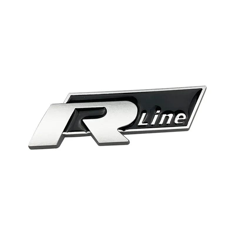 Car Front Grille Emblem Rear Trunk Badge Sticker Rline R Line