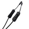 Black White Female Male Power Cable DC 12V Inline 304 Switch DC Connector  LED Strip Light