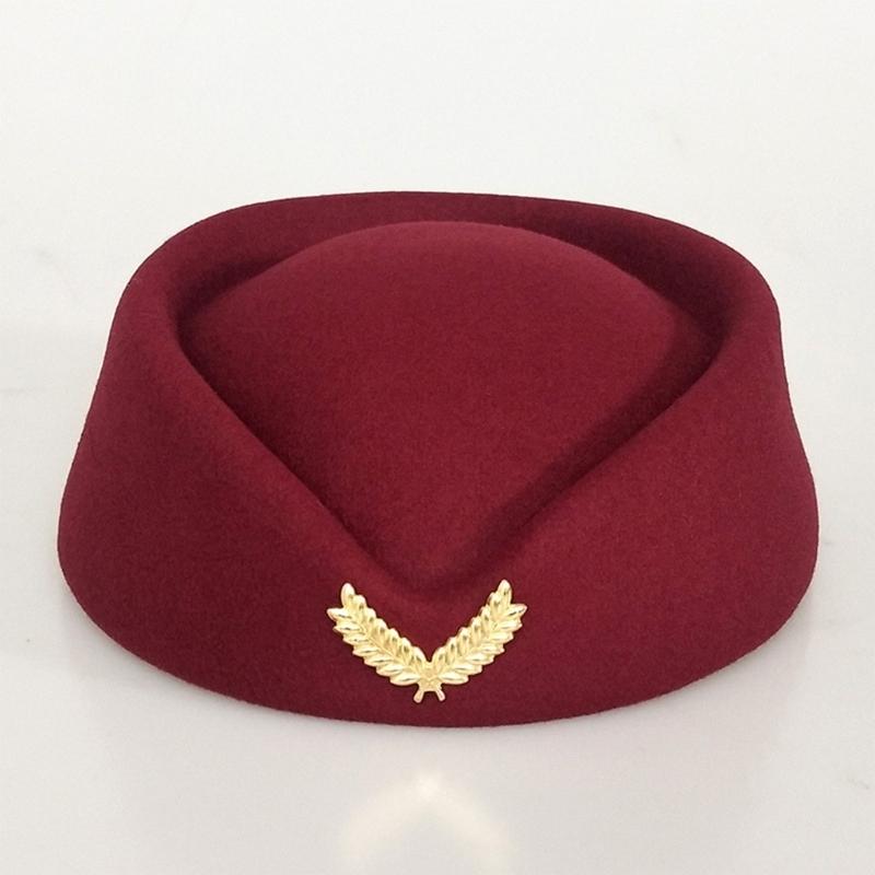 Шляпа стюардессы Костюм для косплея стюардессы Бортпроводницы Прямая трансляция Сценическое выступление Здание Собственность