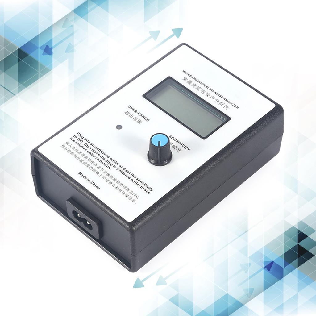 Measure Instrument Broadband EMI Power Line Noise Analyzer LCD Display Noise Tester Dirty Electricity Meter US/EU Plug