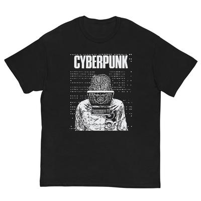 Футболка Cyberpunk 230 Gsm 100% Cotton для любителей ролевых игр в стиле 90-х годов, винтажных игр, ретро-игр, киберпанка, винтажных ролевых игр, ретро-игр