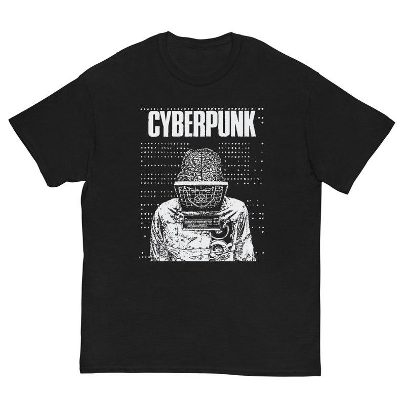 Футболка Cyberpunk 230 Gsm 100% Cotton для любителей ролевых игр в стиле 90-х годов, винтажных игр, ретро-игр, киберпанка, винтажных ролевых игр, ретро-игр