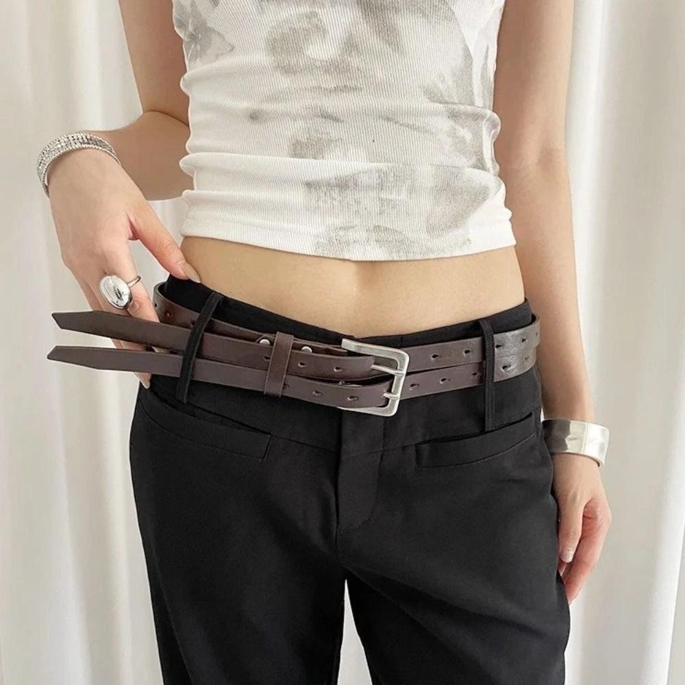 Vintage Waist Belt Leather Dress Jeans Belt Fashionable Women's Belt Spicy Girls
