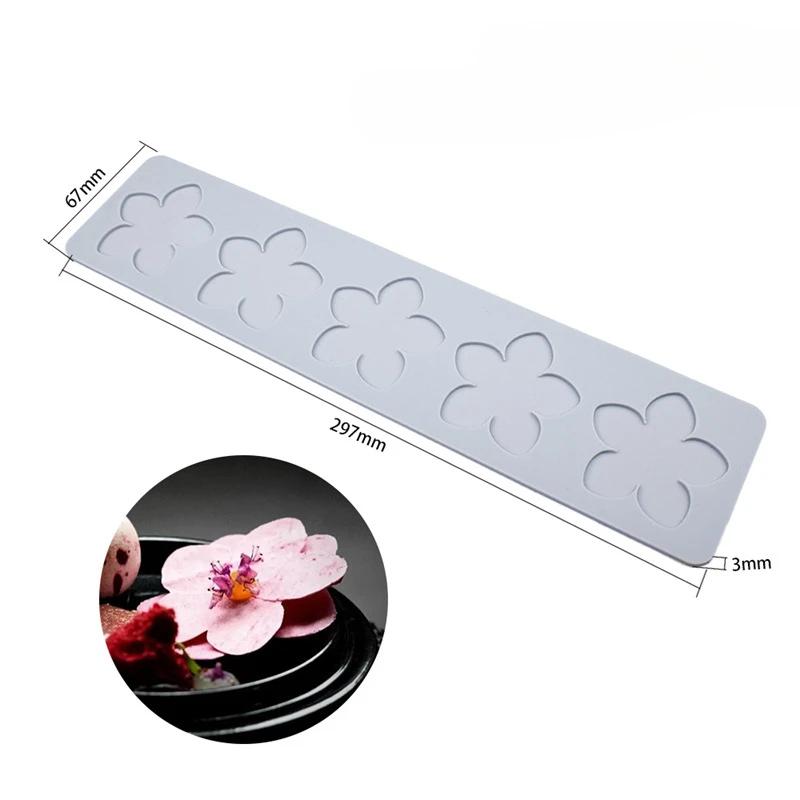 Рождественская Снежинка Маргаритка Шоколад Силиконовая форма Рождественская елка Перо Вишневый цвет Форма для выпечки Лепесток Декор для торта в стиле вестерн