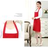 Pure Colors Plain Aprons For Chefs Cooking Bib Restaurant With Front Pocket New Hot Women Men 1PC Home Kitchen  Supply