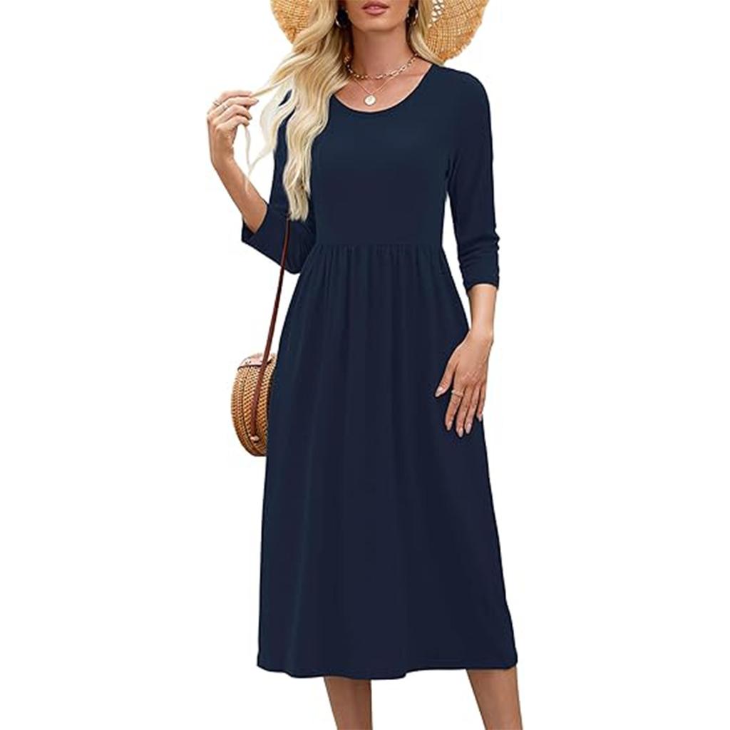 Women's Fashionable Solid-color Dress