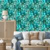 Sea Ink, Turquoise and Mint Wallpaper for Living Room and Bedroom 50x1000