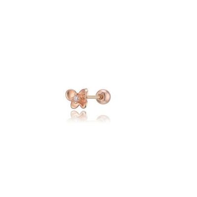 Серьги-пирсинг с бабочкой 14K LPFL1017G