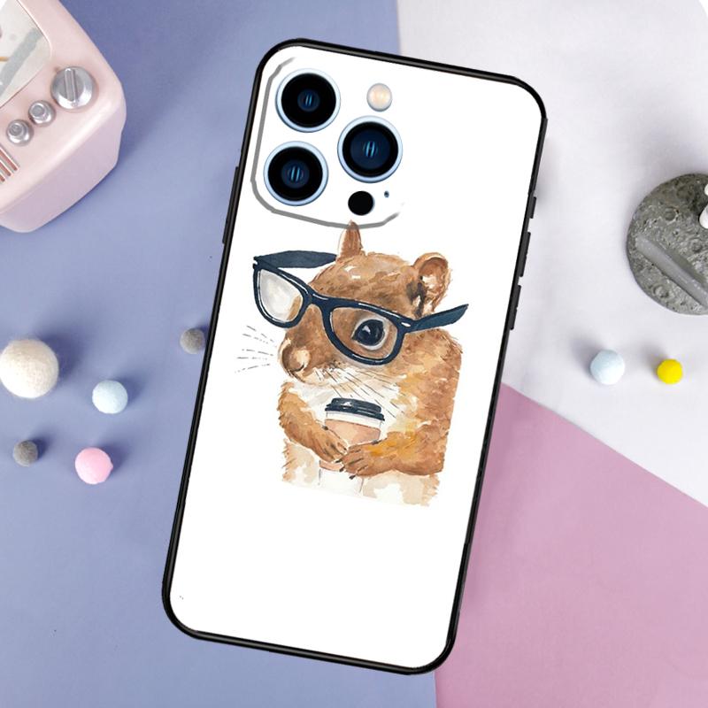 Милый чехол с животным белкой для iPhone 16 15 14 Pro 11 12 13 Pro Max XS X XR Plus 12 13 Mini Мягкая крышка