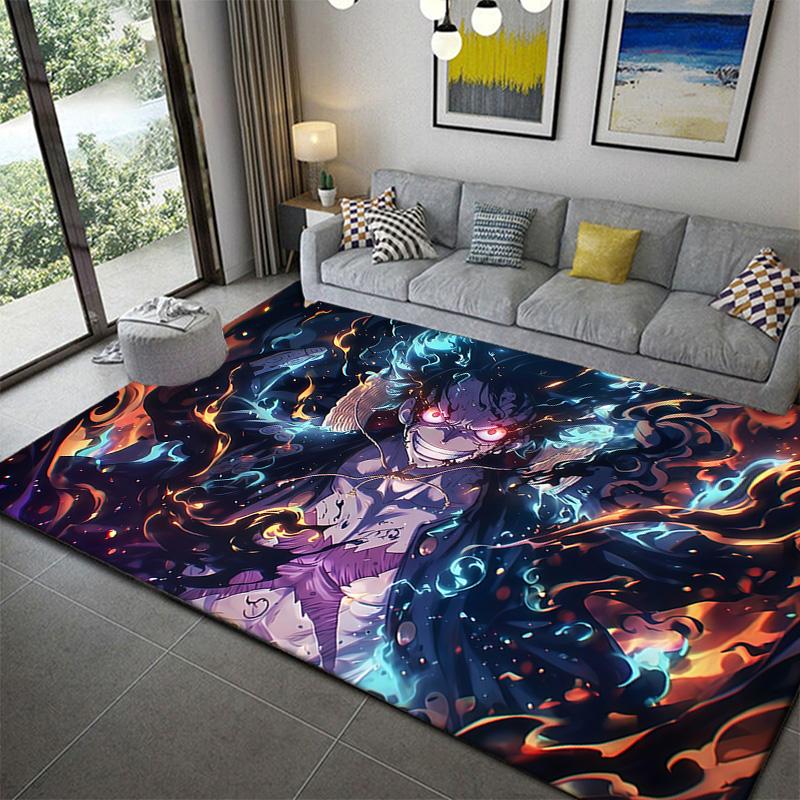One Piece Modern Anime Theme Rug Soft Washable Cozy Bedroom Floor Mat