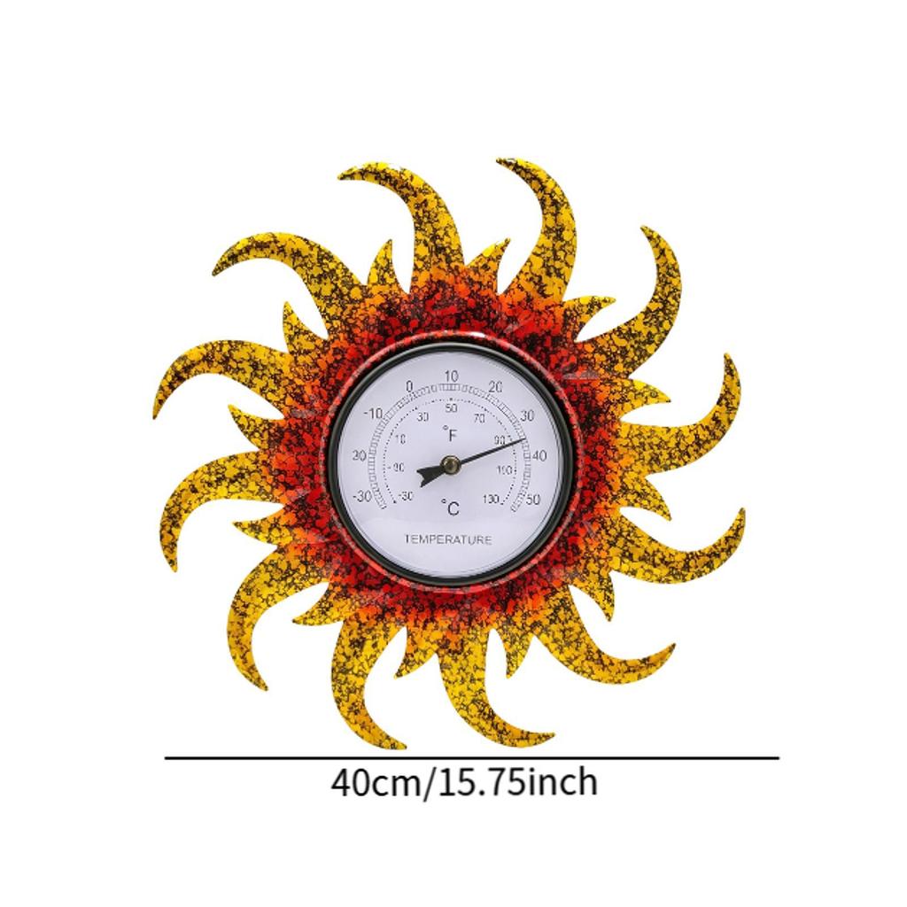 Outdoor Thermometer Wall Metal Indoor Decorative Waterproof Iron To