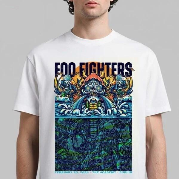 Foo Fighters Dublin Ireland 2026 Venue The Academy On February 23 2026 TShirt Unisex T-Shirt