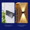 Waterproof Solar Garden Wall Light: Up/Down Outdoor Fence Decor