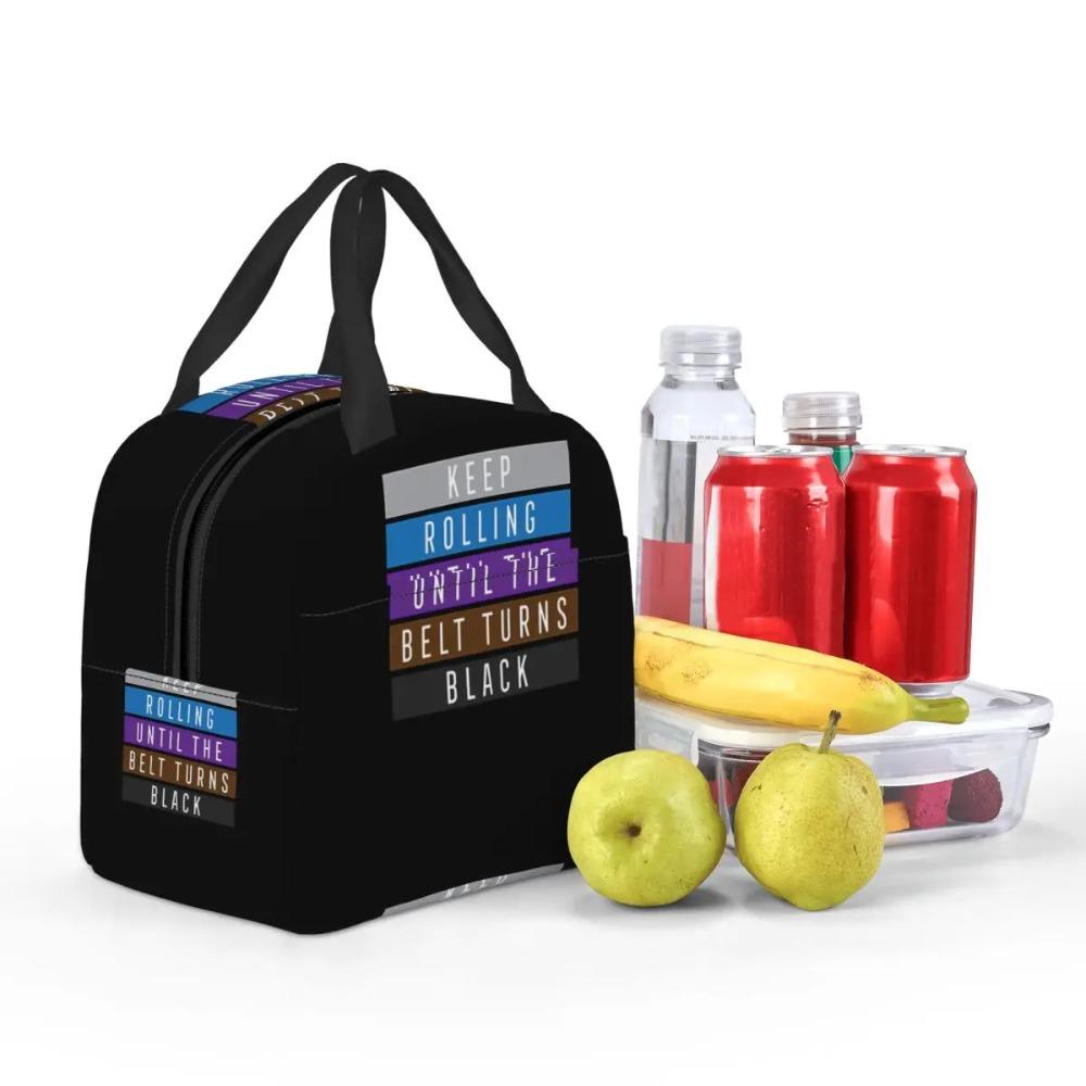 Jiu Jitsu BJJ Keep Rolling Light Insulated Lunch Bag for Kids School Cooler Thermal Food Box Tote Portable Lunch Boxes Container