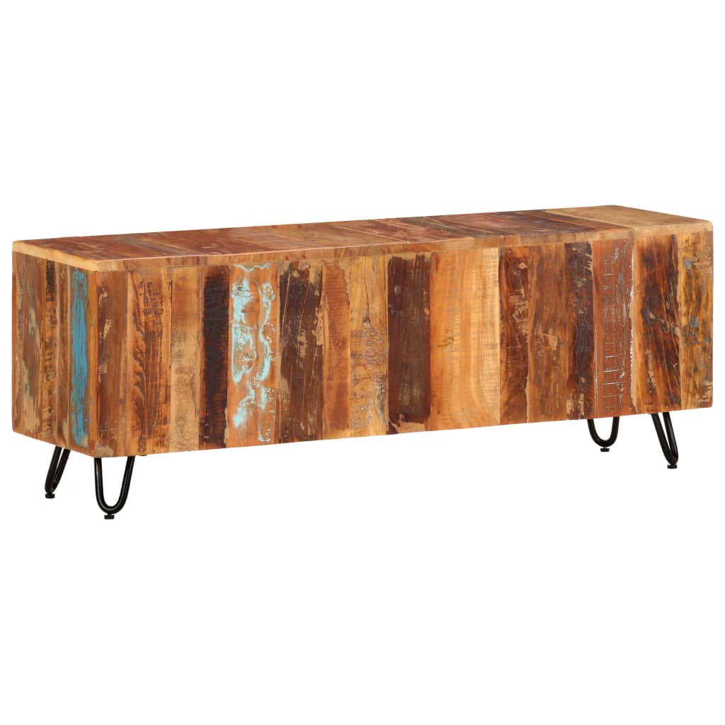 Vidaxl Szafka Pod Telewizor, 110X30X40 Cm, Lite Drewno Odzyskane