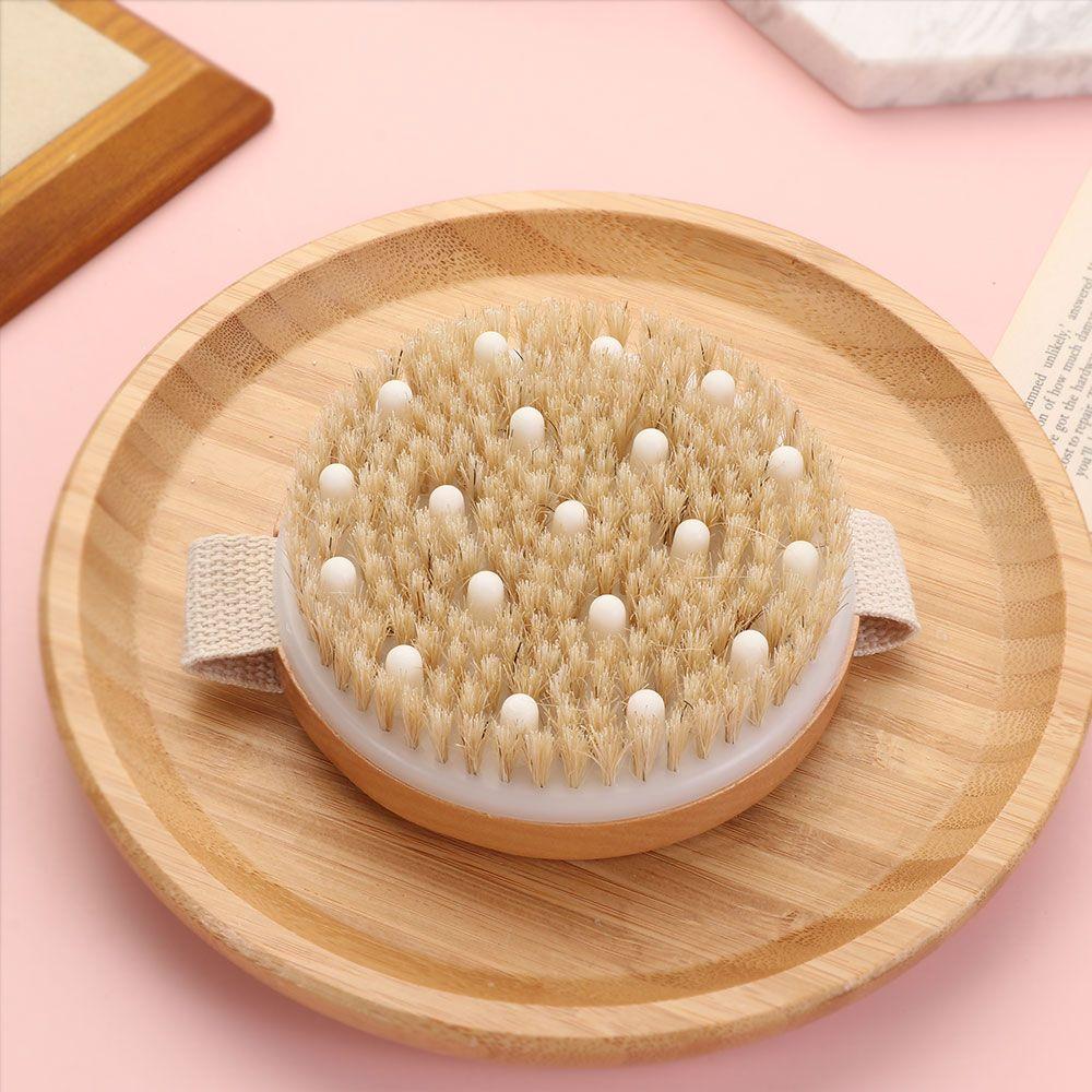 Спа Ручной Массажер для всего тела, Расслабляющий Массажер для ванны, Отшелушивающий Сухой Массажер, Натуральная Щетка, Влажный и сухой массаж