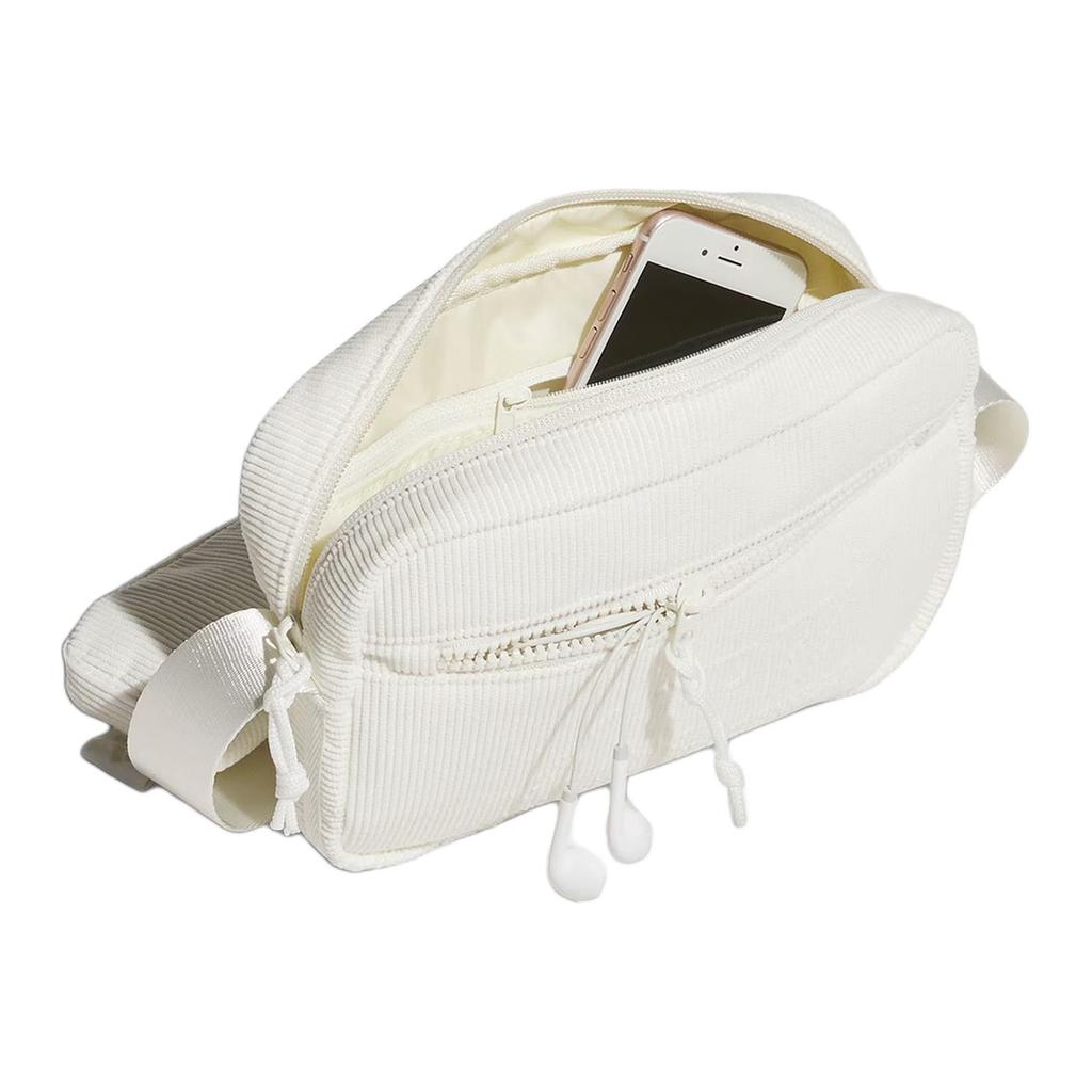 New Adidas Recycled Polyester Polyester Crossbody Bag Shoulder Bag Mini Unisex Jade White JF1191