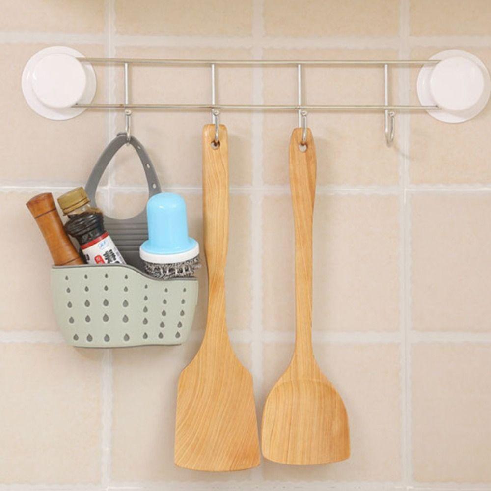Non Perforated Soap Hanging Kitchen Organizer Storage Rack Drain Basket Storage Bag Sink Basket