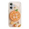 Чехол для мобильного телефона Xinxiangshi Orange для Apple 16promax для iPhone 15/14 Новый Мультяшный 13 Стеклянный Чехол