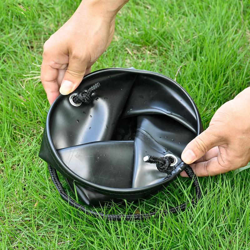 Portable Fishing Bucket 4.5L Folding Camp Wash Basin Multifunctional Water Containers Folding Camp Wash Basin Portable Beach