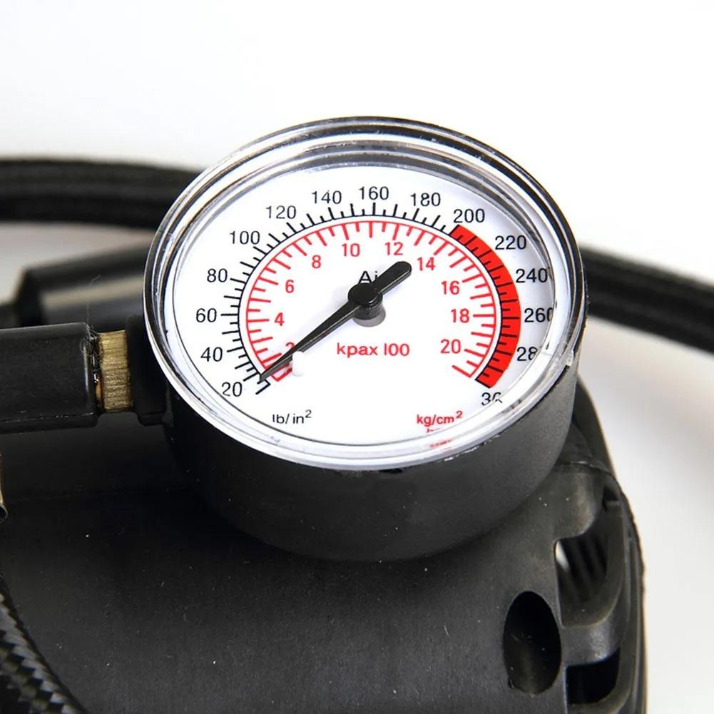 300 фунтов на кв. дюйм Автомобильный электрический воздушный насос 12 В Электрический насос для накачивания шин с манометром Мини воздушный компрессор Автоматический надувной насос Сверхмощный насос для накачивания шин