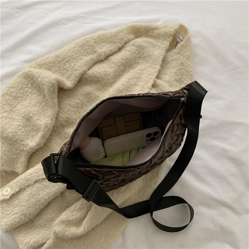 Yogodlns Зимняя космическая хлопковая сумка на плечо для женщин, сумка для пельменей в стиле ретро, роскошная женская сумка через плечо, сумка подмышки, сумка