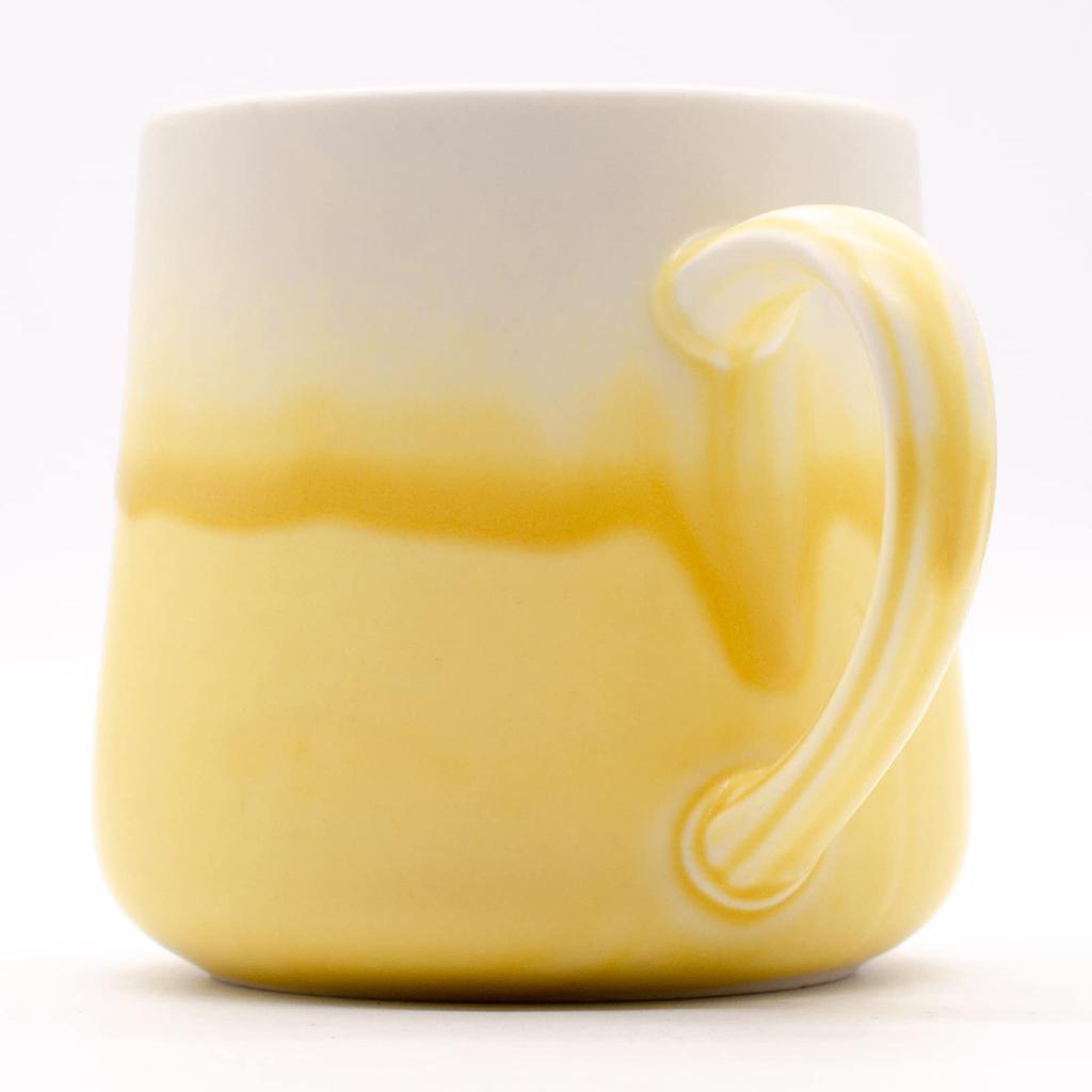 Кружка Aito Seisakusho, 280 мл, лимонно-желтая, Mino Ware, можно использовать в микроволновой печи, можно мыть в посудомоечной машине. Сделано в Японии, 262045, «Tokimeki Color». Прибл.