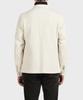Panicale Ivory Wrinkle Herringbone Shirt Jacket