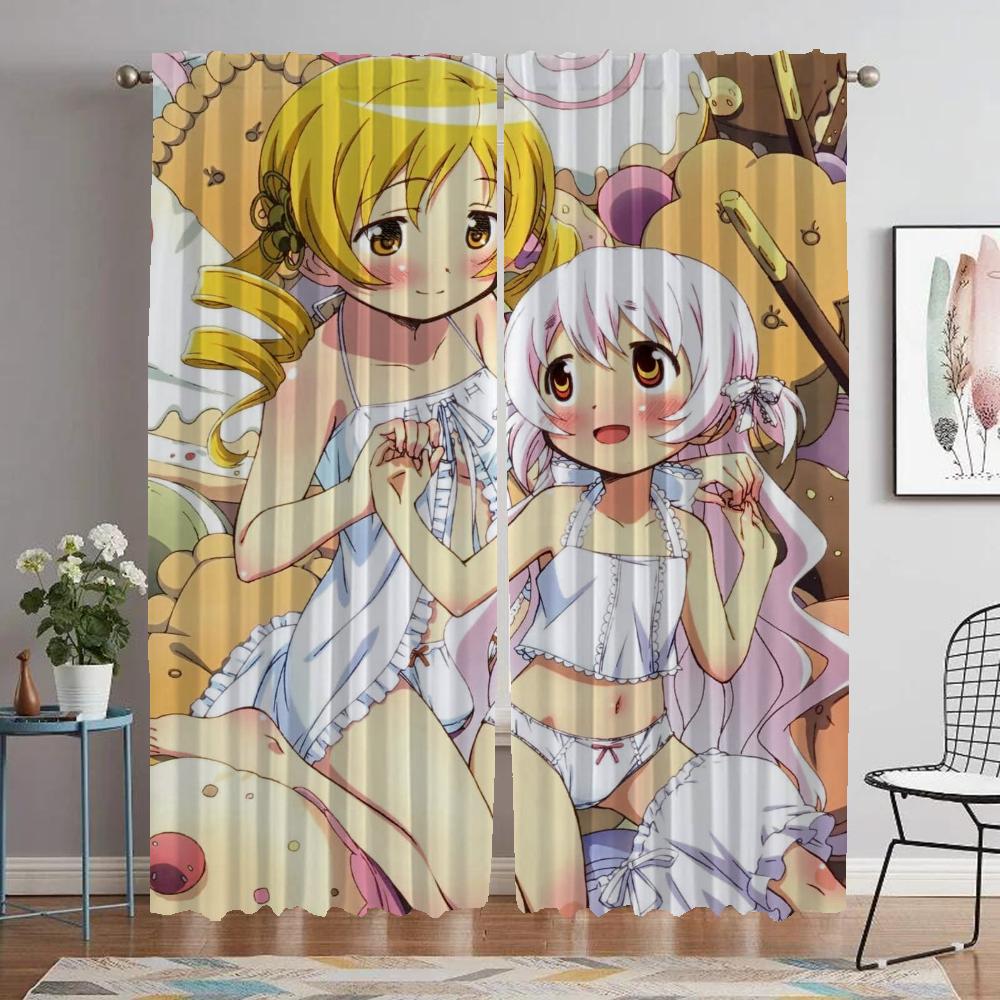 Шторы для детской комнаты Puella Magi Madoka Magica Шторы для интерьера дома для камеры Шторы для гостиной Украшения на Хэллоуин