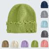 Вязаная шапка, Детская шерстяная шапка, Перфорированная шапка, Универсальная и привлекательная, Маленькое лицо