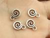 20 шт. 11x8 мм подвески с вихрями для изготовления ювелирных изделий, античные серебряные подвески с вихрями, подвески B10329
