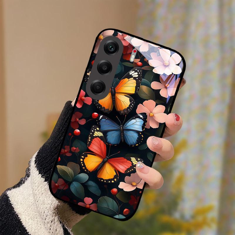 Ударопрочный Чехол Для Tecno Camon 40 Pro 5G Закаленное Стекло Задняя Крышка Телефона Camon40Pro Camon 40Pro 5G CM7 Жесткий Funda Shell Coque