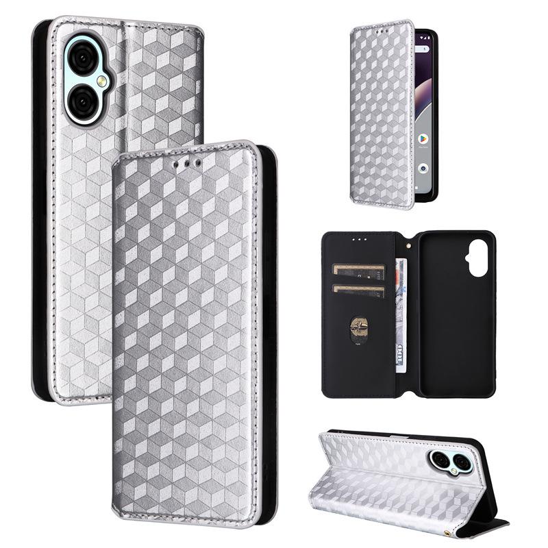 Совместимо с BLU G53/G64: Кожаный чехол для телефона с слотом для карт, подставкой, магнитной застежкой, многофункциональная защитная обложка.