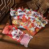 6pcs/set Lion Dance Red Envelope Snake Year Lucky Money Bag Cute Red Packet  Spring Festival