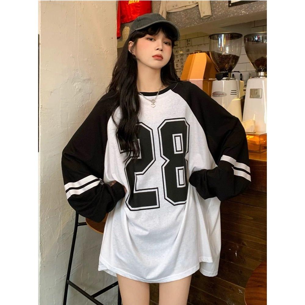 Футболка большого размера для женщин с V-образным вырезом и коротким рукавом, летние уличные топы в стиле пэчворк, повседневные футбольные майки Y2k