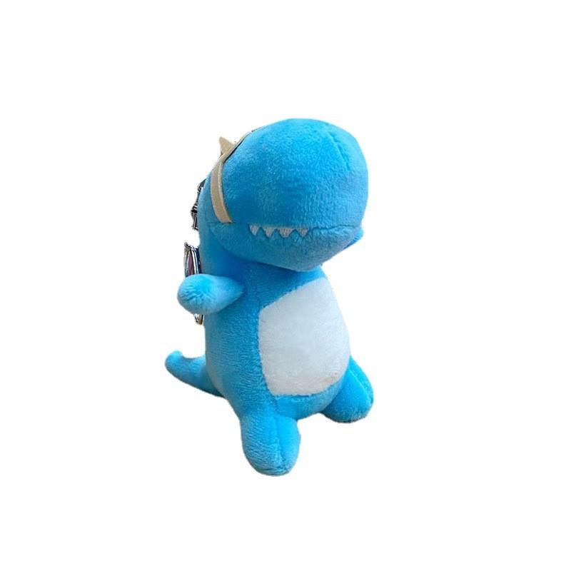 Adorable Cartoon Dinosaur Plush Keychain For Girls Soft Cute Stuffed Animal Toy Gift