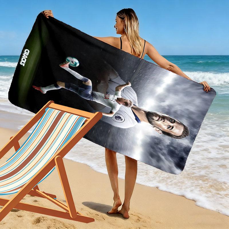 Harry Kane GOAT Beach Towel, Large Soft Quick Dry Towel for Beach Camping Swimming