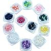 Dekorun Kobo Pearl Stone Pastel Color Holeless Sphere Pearl Nail Parts Metal Parts Nail Supplies
