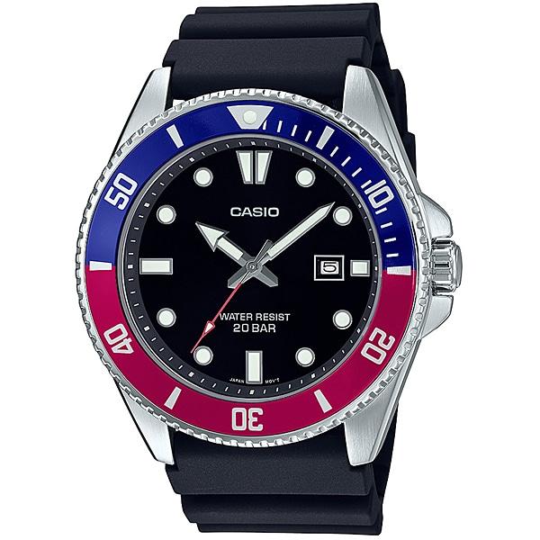 CaSio Men S Rubber Band Watch Mdv 107 1a3jf