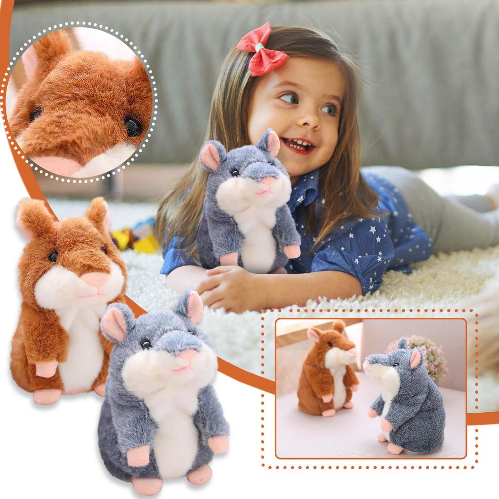 Очаровательная Интересная речь Говоря запись Хомяк Мышь Плюшевые игрушки для детей