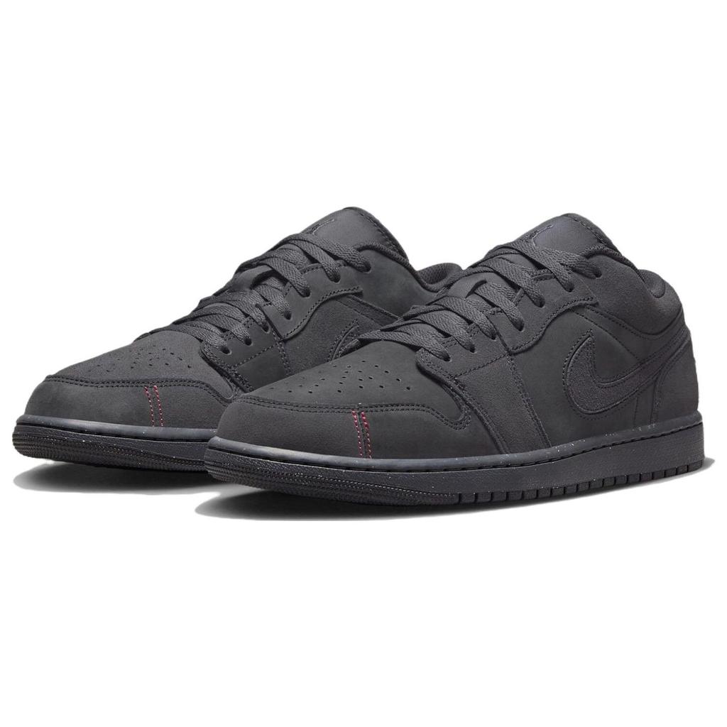 Air Jordan 1 Low SE Craft Dark Smoke Red Мужские кроссовки Серые Dark-Smoke-Grey Varsity-Red FD8635-001