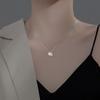 Simple Style Light Luxury Temperament Flash Diamond Necklace Sweet Snowflake Design Female Collarbone Chain
