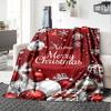 Merry Christmas Home Customize Your Name Blankets Soft And Cozy For All Seasons Perfect For Picnics Sofa Office Bed Living Room Ideal Gift For Friends