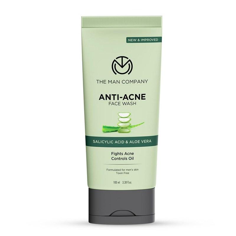 The Man Company Anti Acne Face Wash For Man with Salicylic Acid & Aloe Vera 100ml, 1 pcs