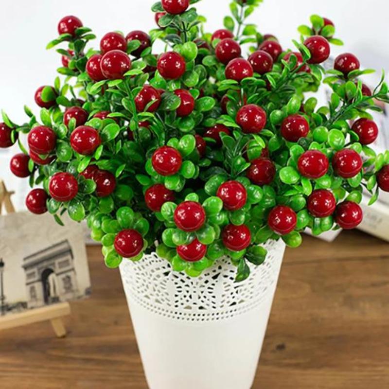 1шт 6 веток 18 головок искусственные фрукты DIY Art